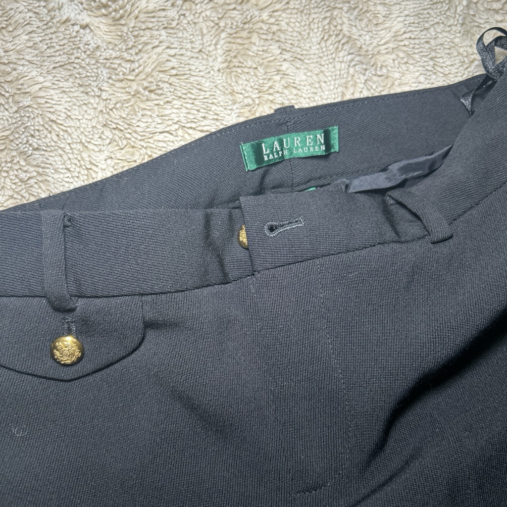 Lauren Ralph Lauren Black Flat-Front Men's Shorts